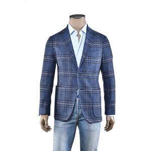 Sartorio Plaid Virgin Wool Sport Jacket